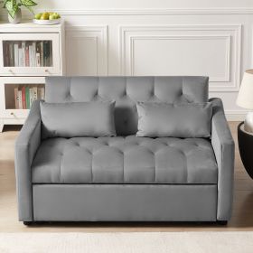 Grey Velvet Sofa Bed