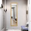 Full Length Mirror Door Mirror Full Body Dressing Mirror Wall Mounted Hanging for Dorm Home; 50&quot;x 14&quot;; Gold
