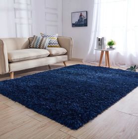 Coral Hand Tufted Shag Area Rug
