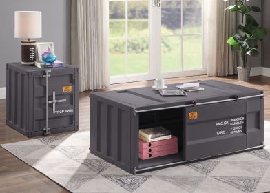 Cargo Coffee Table; Gunmetal 87885
