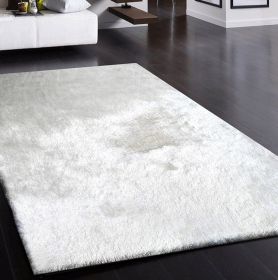Fancy Shaggy Area Rug; Hand Tufted Area Rug