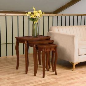 Mid-Century Coffee Table Set; Nesting Tables Living Room Table Set of 3; Living Room Table Set