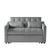 Grey Velvet Sofa Bed