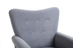 Modern Rocking Chair; Upholstered Accent Chair for Nursery; Playroom; Bedroom and Living Room; Small Contemporary Rocker; Kids Cushioned Arm Chair