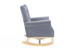 Modern Rocking Chair; Upholstered Accent Chair for Nursery; Playroom; Bedroom and Living Room; Small Contemporary Rocker; Kids Cushioned Arm Chair