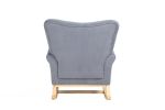 Modern Rocking Chair; Upholstered Accent Chair for Nursery; Playroom; Bedroom and Living Room; Small Contemporary Rocker; Kids Cushioned Arm Chair
