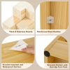 Kids 2-Shelf Bookcase 5-Cube Wood Toy Storage Cabinet Organizer