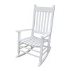 Wooden porch rocker chair WHITE