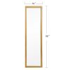 Full Length Mirror Door Mirror Full Body Dressing Mirror Wall Mounted Hanging for Dorm Home; 50&quot;x 14&quot;; Gold