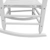 Wooden porch rocker chair WHITE