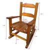 Children\\\'s rocking white chair- Indoor or Outdoor -Suitable for kids-Durable-populus wood-oak
