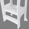 Child Standing Tower;  Step Stools for Kids;  Toddler Step Stool for Kitchen Counter;  White