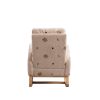 26.8"W Modern Rocking Chair for Nursery; Mid Century Accent Rocker Armchair With Side Pocket; Upholstered High Back Wooden Rocking Chair for Living Ro