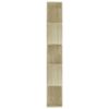 vidaXL Book Cabinet/Room Divider Sonoma Oak 17.7"x9.4"x62.6" Engineered Wood