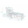 Folding Ottoman Sleeper Sofa Bed; 4 in 1 Function; Work as Ottoman; Chair ; Sofa Bed and Chaise Lounge for Small Space Living; Grey