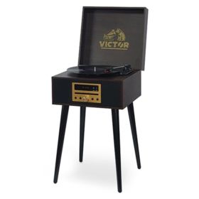 VICTOR Newbury8-in-1 Wood Music Center - Espresso