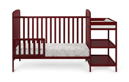 Convertible (foldable) bed (Color: Cherry)