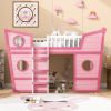 Full Size Boat Shape Loft Bed with Ladder
