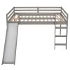 Loft Bed with Slide;  Multifunctional Design;  Full