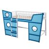 Full Size Boat Shape Loft Bed with Ladder