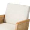 Trachin Rocking Chair with Rattan Arms