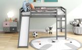 Loft Bed with Slide;  Multifunctional Design;  Full