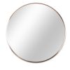 SDKOA Large Round Mirror 32 Inch with Black Aluminum Frame for Wall Decor;  Bathroom Big Circle Mirror Modern Style Wall Hanging for Bedroom;  Living