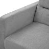 Loveseats Sofa Bed with Pull-out Bed;  Adjustable Back and Two Arm Pocket