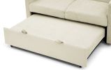 Loveseats Sofa Bed with Pull-out Bed;  Adjustable Back and Two Arm Pocket