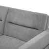 Loveseats Sofa Bed with Pull-out Bed;  Adjustable Back and Two Arm Pocket