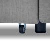 Loveseats Sofa Bed with Pull-out Bed;  Adjustable Back and Two Arm Pocket