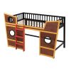Full Size Boat Shape Loft Bed with Ladder