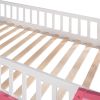 Full Size Boat Shape Loft Bed with Ladder
