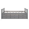Daybed with Trundle and Drawers;  Twin Size