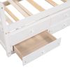 Daybed with Trundle and Drawers;  Twin Size