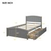 Twin size Platform Bed with Two Drawers