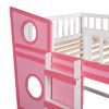 Full Size Boat Shape Loft Bed with Ladder