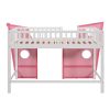 Full Size Boat Shape Loft Bed with Ladder