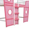Full Size Boat Shape Loft Bed with Ladder