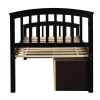 Twin Size Platform Storage Bed Solid Wood Bed with 6 Drawers