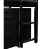Low Twin Size Loft Bed with Cabinets;  Shelves and Slide