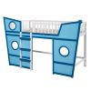 Full Size Boat Shape Loft Bed with Ladder