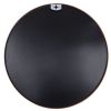 SDKOA Large Round Mirror 32 Inch with Black Aluminum Frame for Wall Decor;  Bathroom Big Circle Mirror Modern Style Wall Hanging for Bedroom;  Living