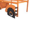 Twin Size Forklift Car-Shaped Loft Bed with Storage Shelves