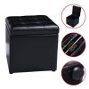 16 Inch Ottoman Pouffe Storage Box Lounge Seat Footstools