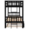 Twin over Pull-out Bunk Bed with Trundle