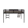 Loft Bed with Slide;  Multifunctional Design;  Full