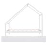 Twin Size Wooden House Bed With Twin Size Trundle