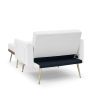 Recline Sofa Chair with Ottoman;  Two Arm Pocket and Wood Frame include 1 Pillow;  Teal (40.5'x33'x32')