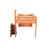 Twin Size Forklift Car-Shaped Loft Bed with Storage Shelves